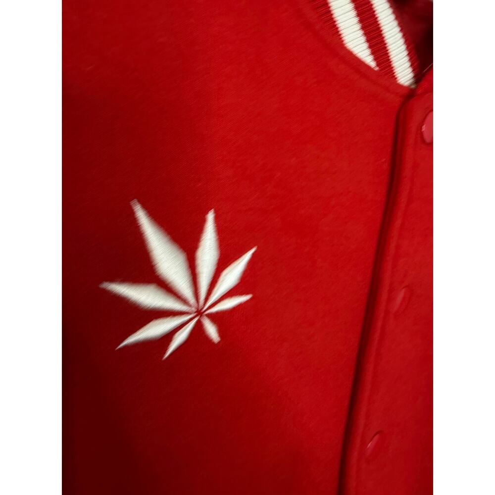 Medmen Red Versatile Bomber Jacket Unisex Sz XL - Picture 2 of 10